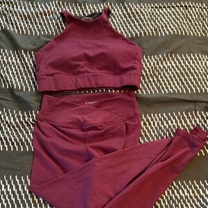 Ethos Burgundy Gym Set